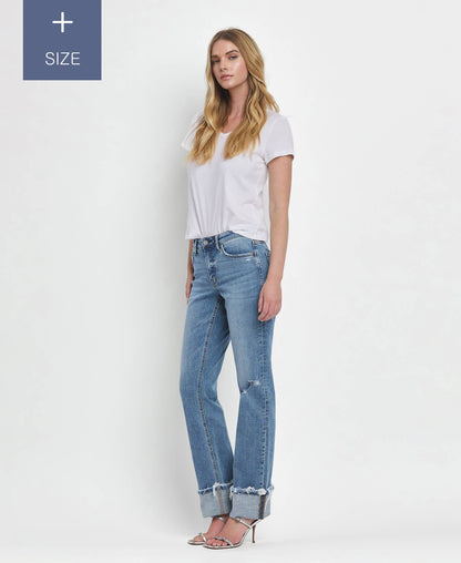 Cindy Tummy Control Straight Jeans (Curvy)