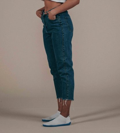 Snuggies Basic Women White Sole Blue