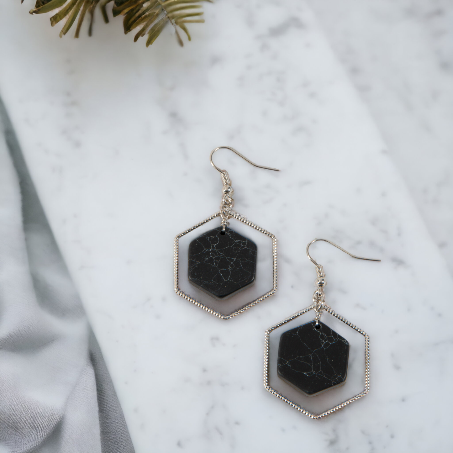 Cori Hexagon Earrings
