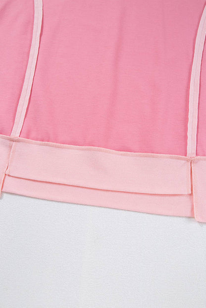Two Toned Pink Tee (Curvy)