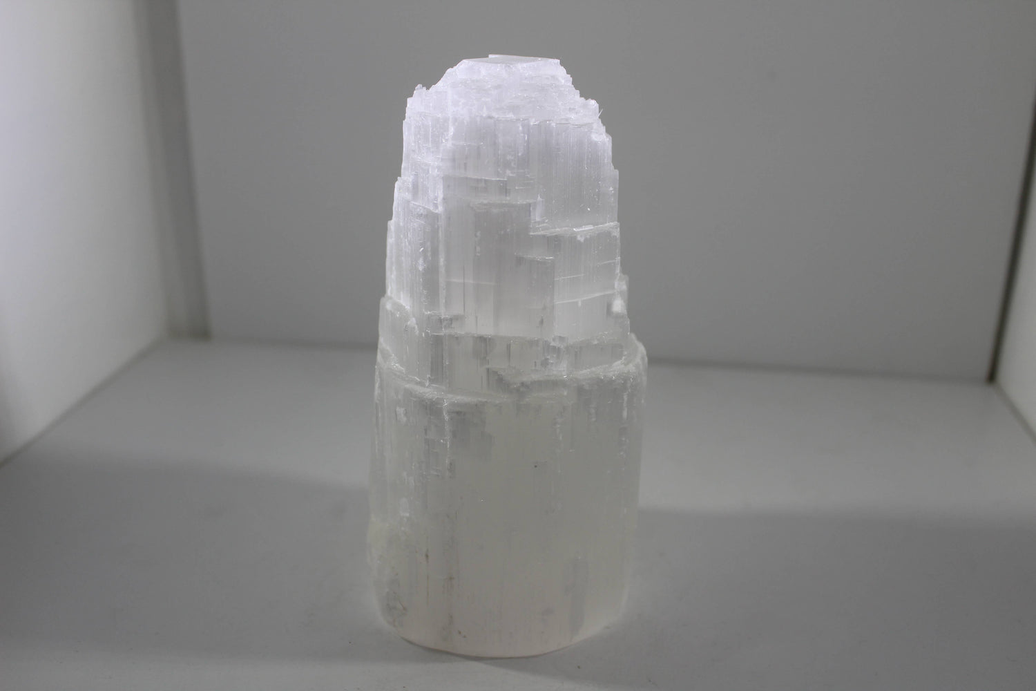 Selenite Lamp Single Tower 15cm