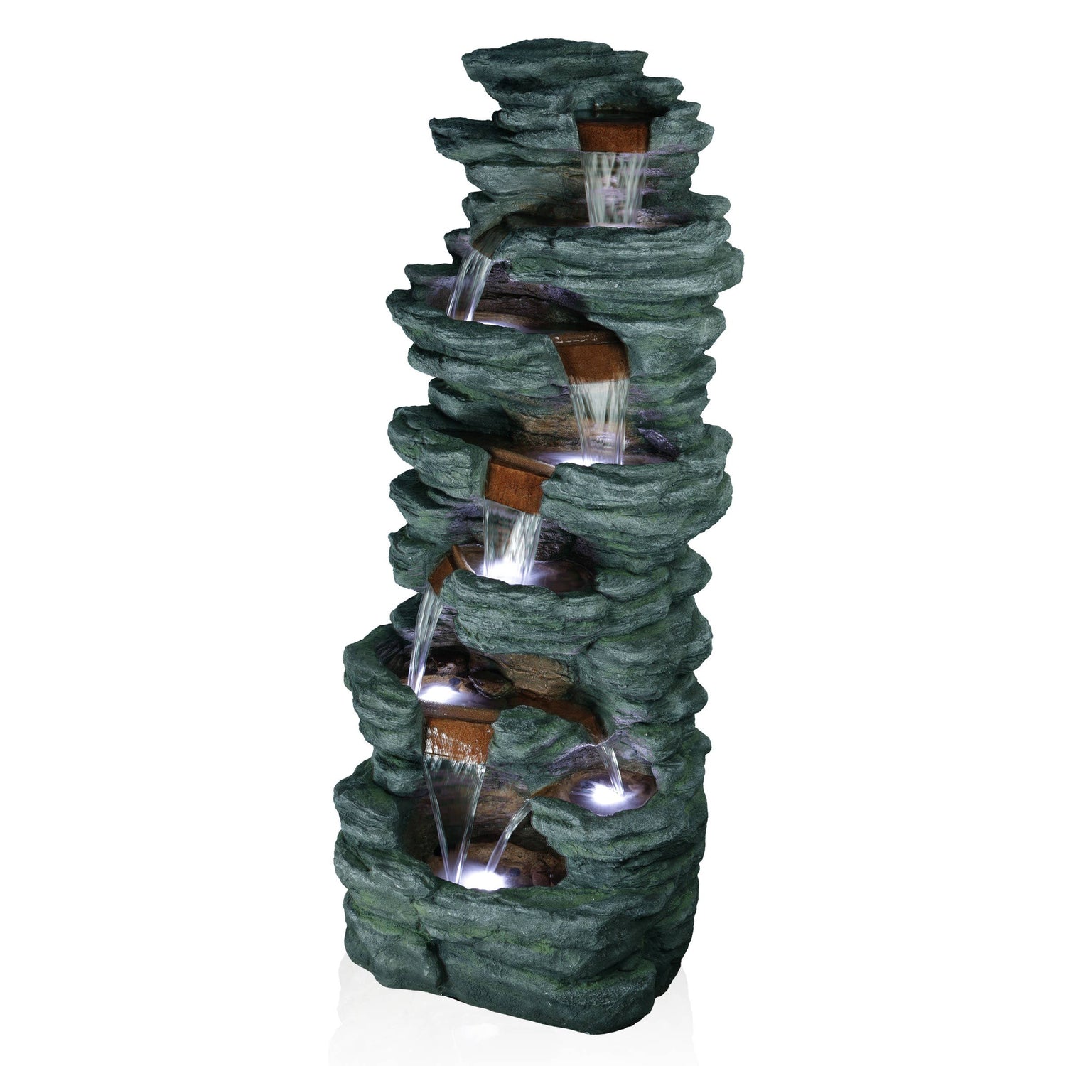 Cascading Stone Fountain