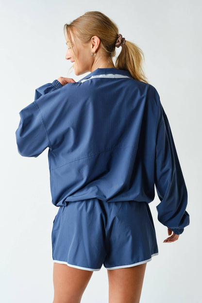 Color-Block Windbreaker Set