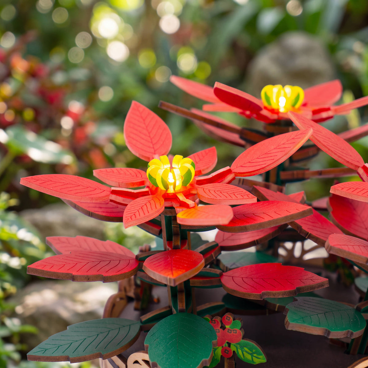 DIY Flower light Kit: Poinsettia