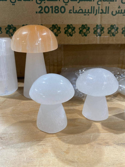 Selenite Mushroom White