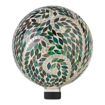 Alpine Corporation Mosaic Gazing Globe with Scroll Pattern
