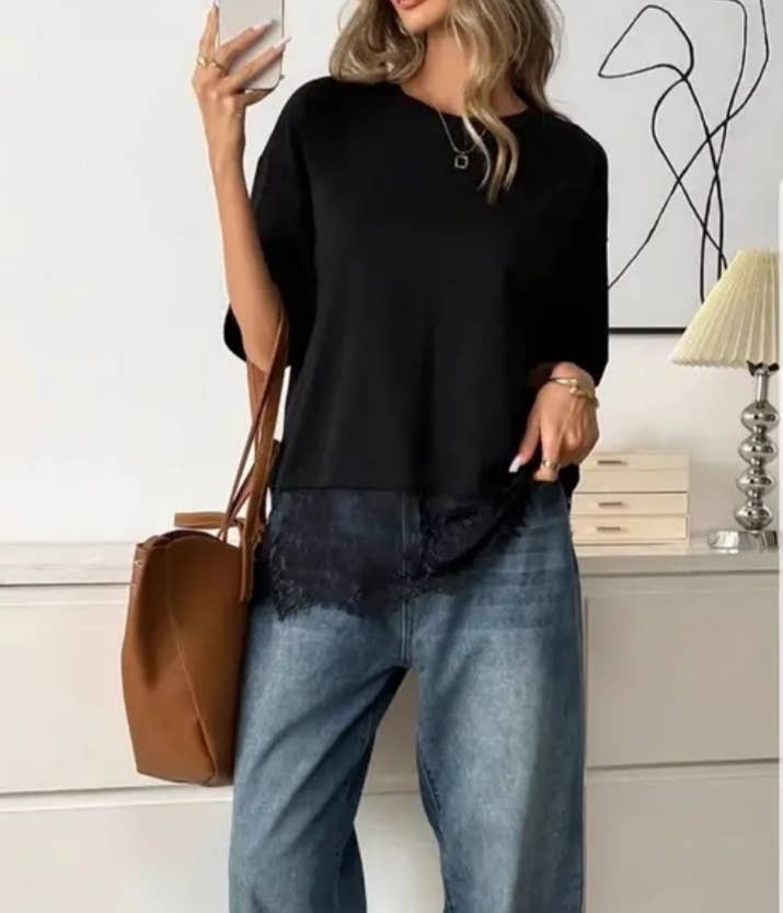 Midnight Lace Top