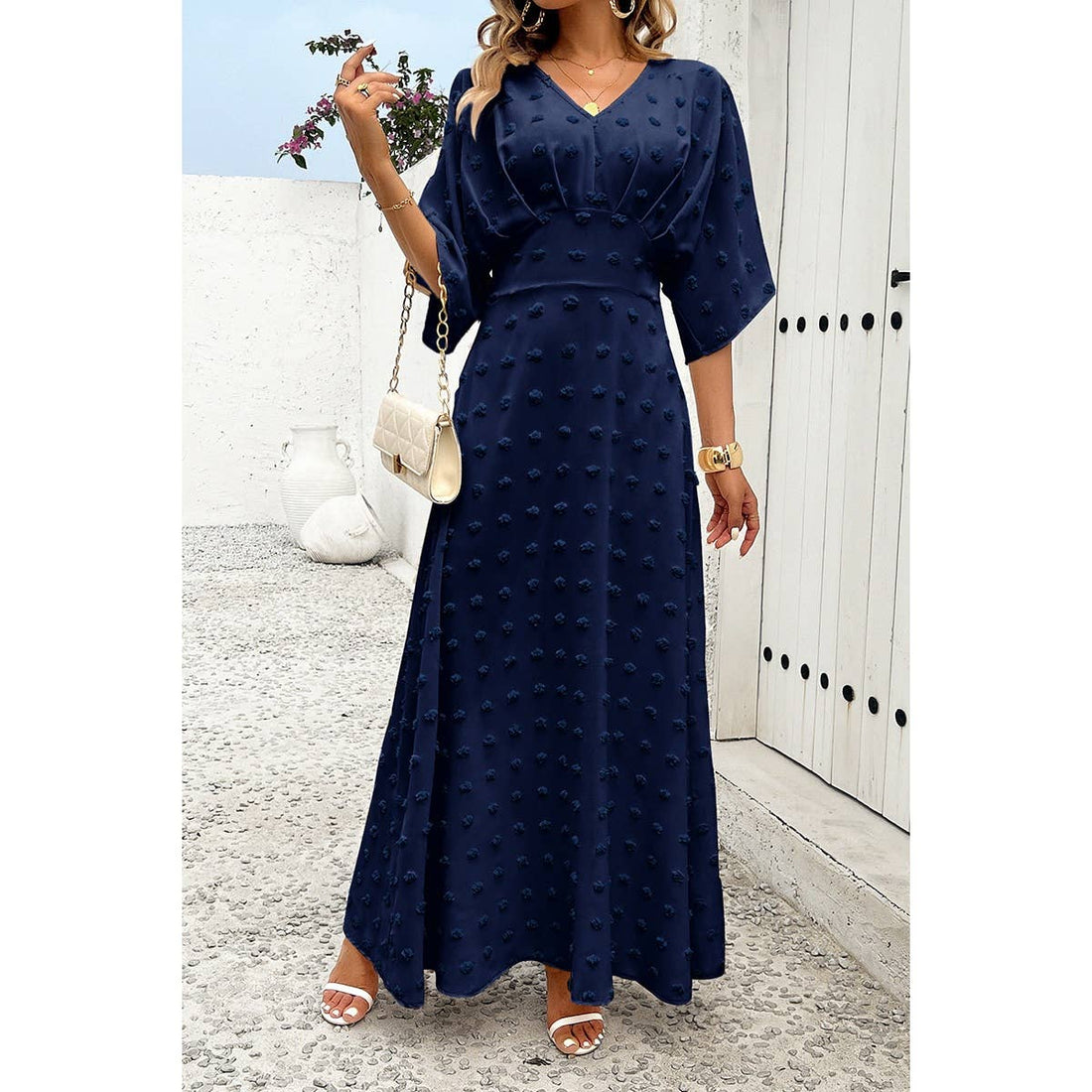 Swiss Dot Maxi Dress