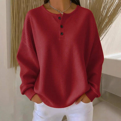 Waffle Knit Henley