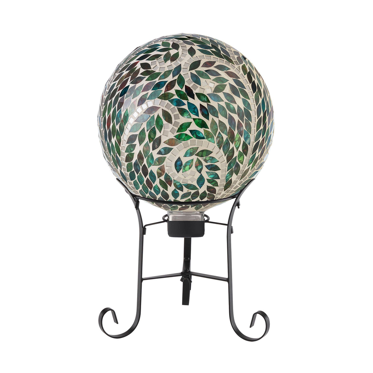 Alpine Corporation Mosaic Gazing Globe with Scroll Pattern