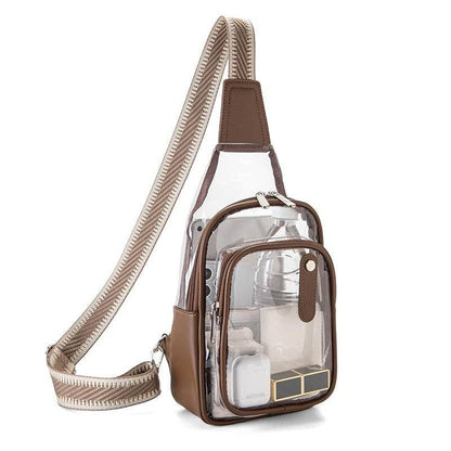 Simple Clear Concerts Sports Adjustable Crossbody Bag MK2PLC6W10BBG380
