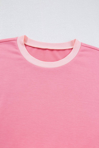 Two Toned Pink Tee (Curvy)