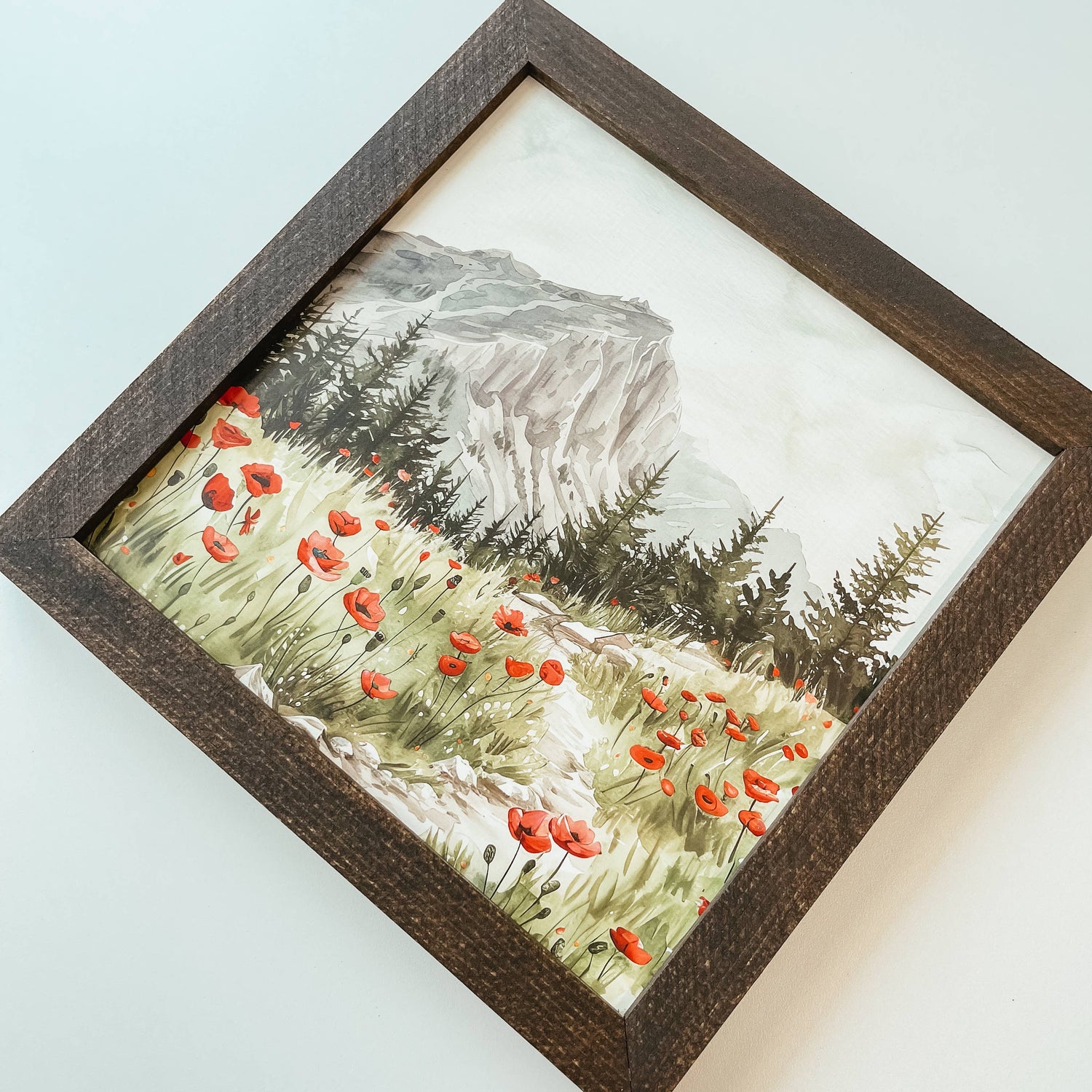 Poppies Framed Sign