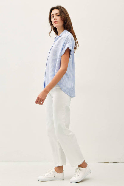 Stripe Linen Tee