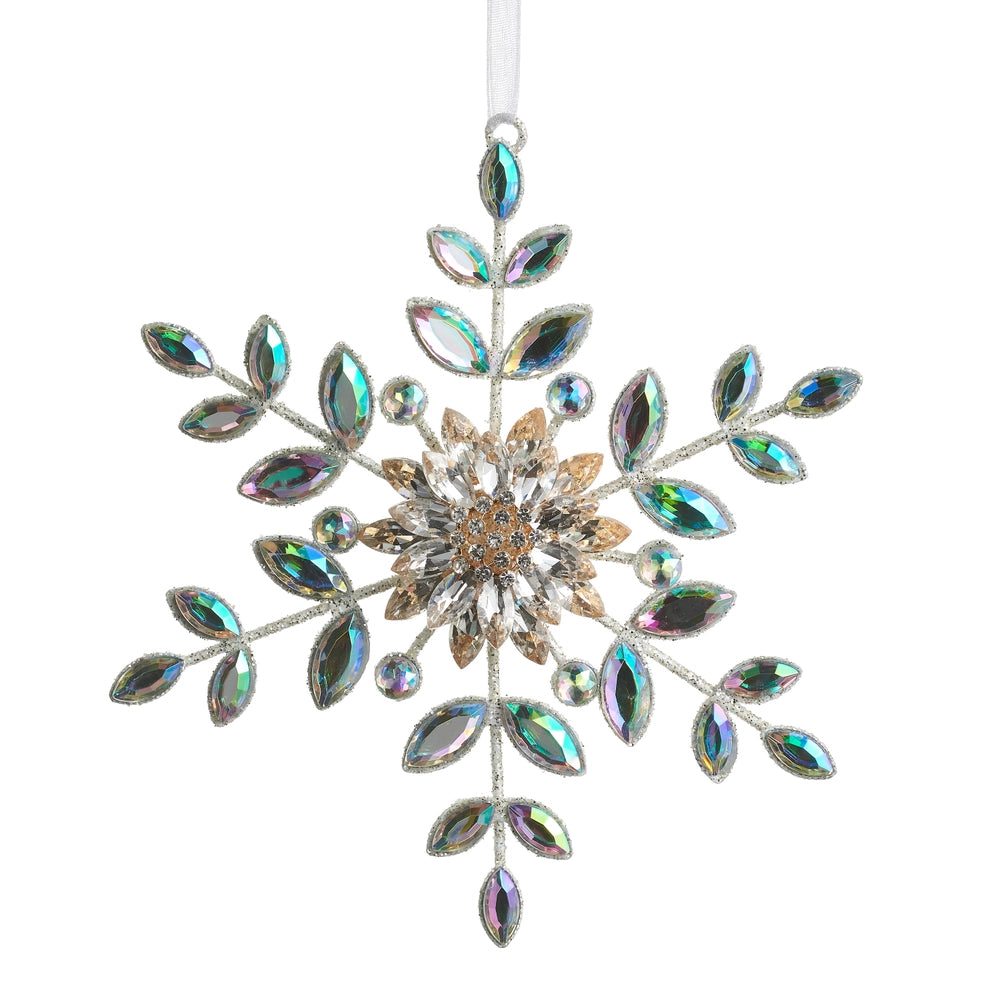 Iridescent Jewel Snowflake Ornament