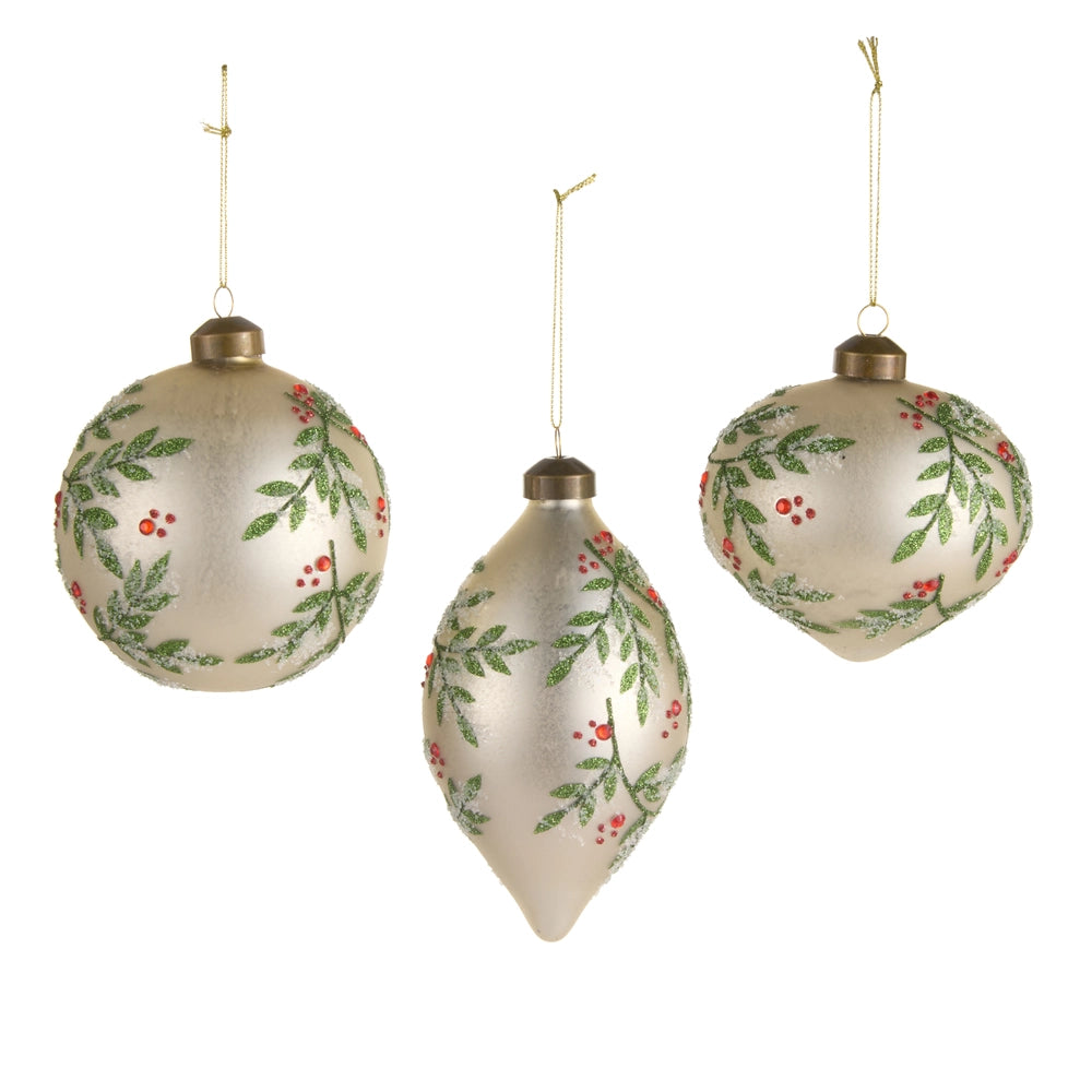 Holly Pattern Ornament