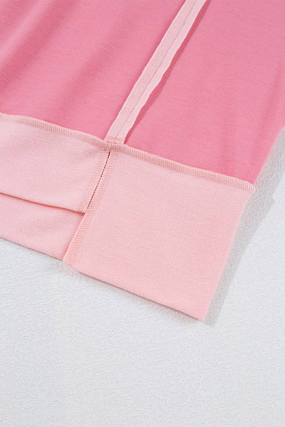 Two Toned Pink Tee (Curvy)