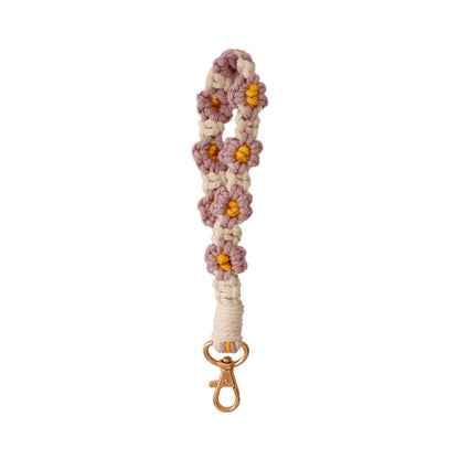 Macrame Daisy Wristlet
