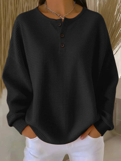 Waffle Knit Henley