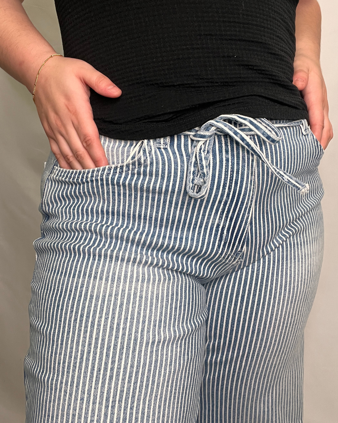 Pinstripe Play Jeans