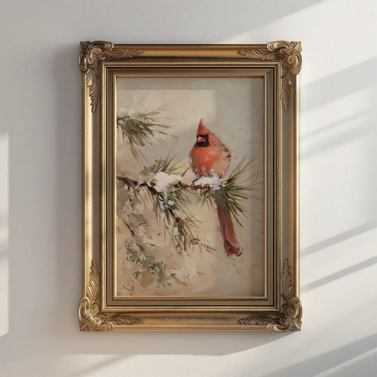 Vintage Cardinal Art Print