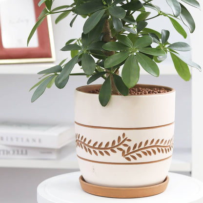 Leaf Pattern Pot