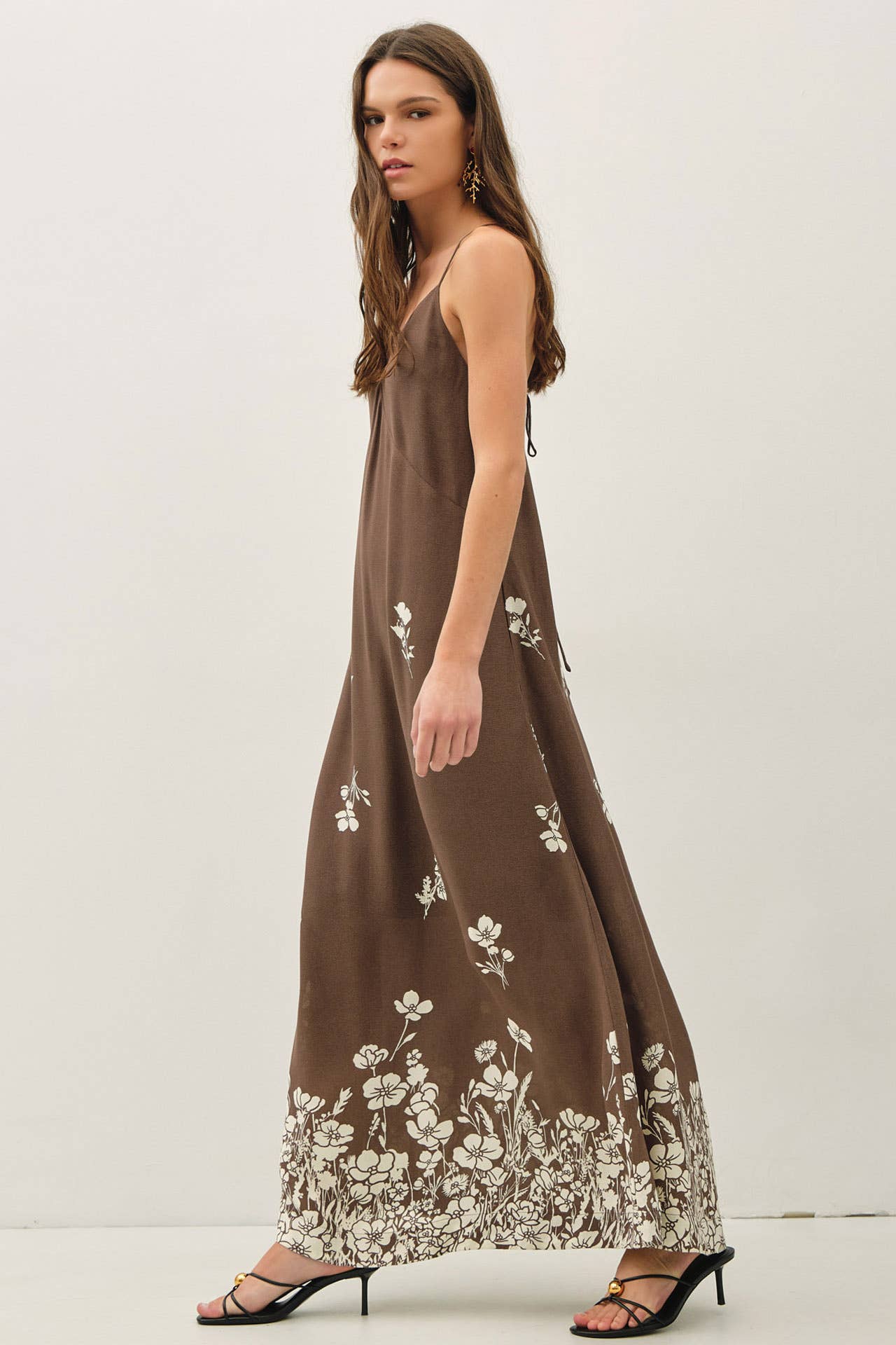 Cocoa Bloom Maxi Dress