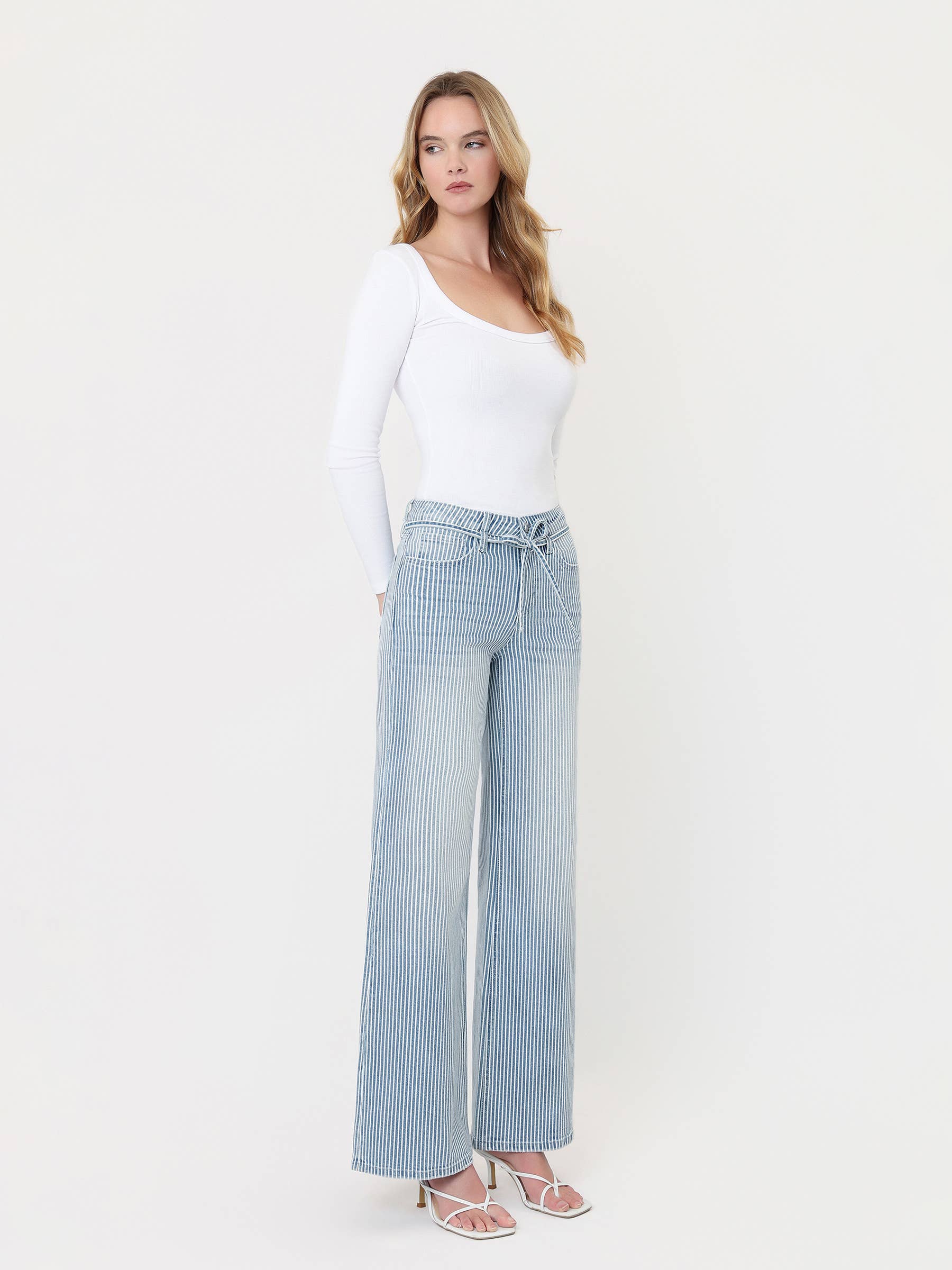 Pinstripe Play Jeans