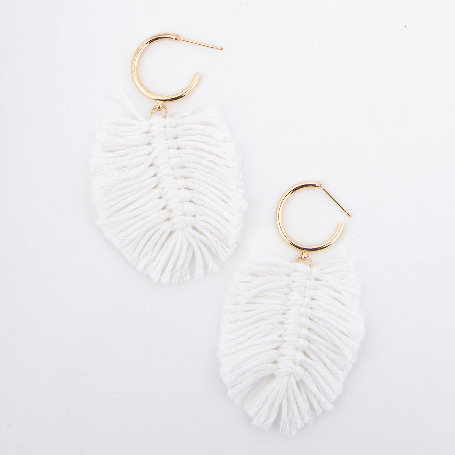 Macrame Palm Earrings