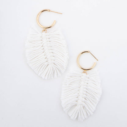 Macrame Palm Earrings