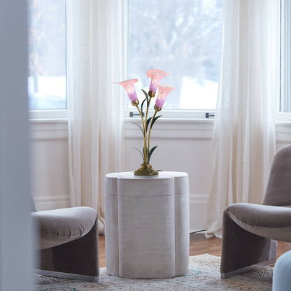 Handblown Glass Calla Lily Lamp