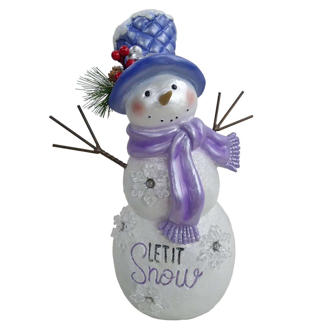 "Let It Snow" Snowman Statue