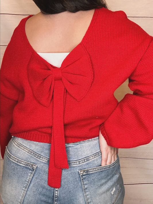 Bow Bubble Sweater