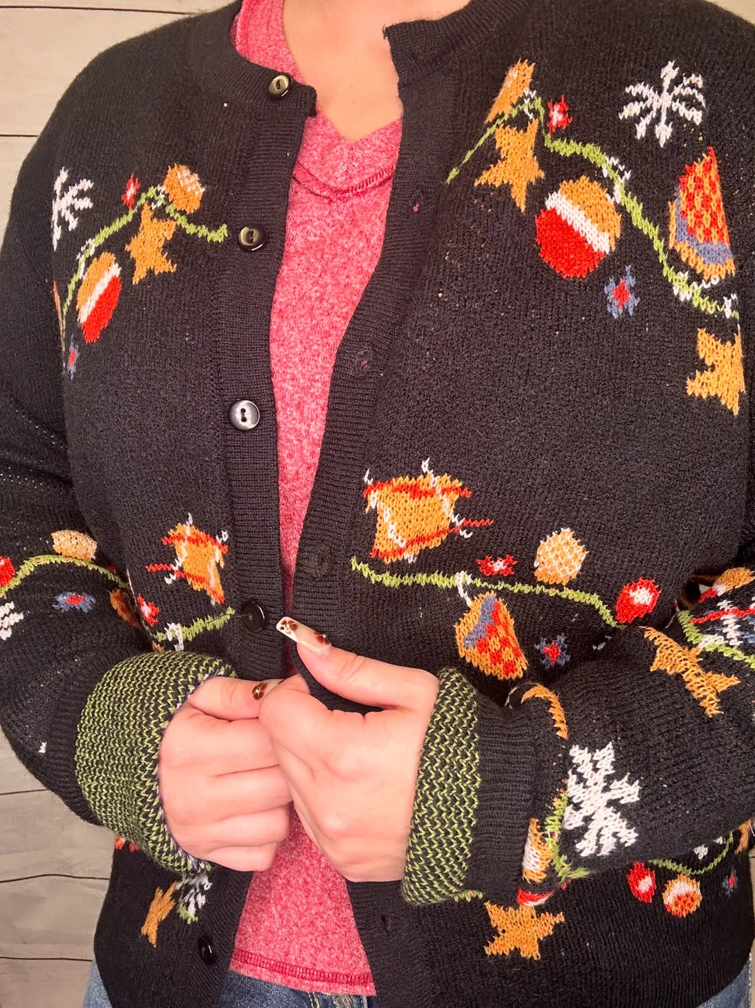 Holiday Button Up Cardigan