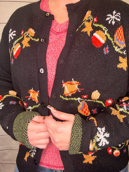 Holiday Button Up Cardigan