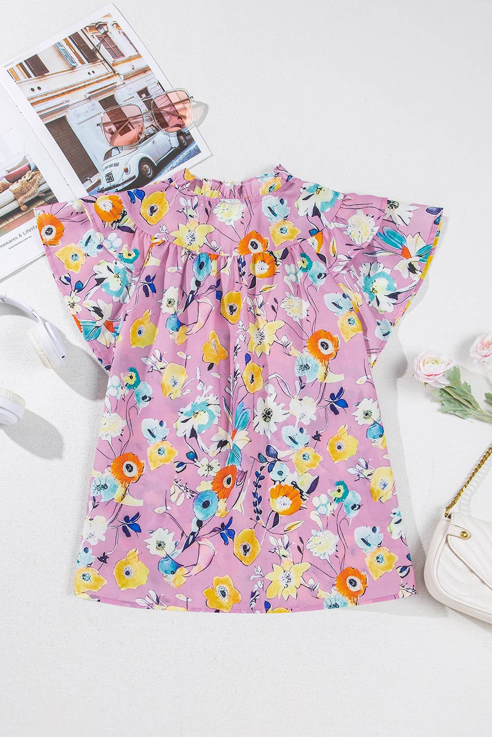 Floral Flutter Top