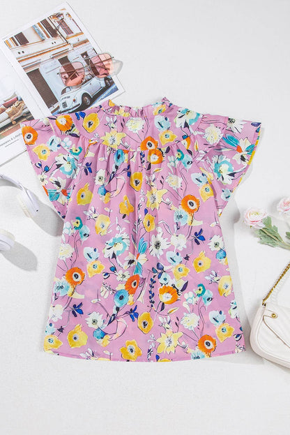 Floral Flutter Top