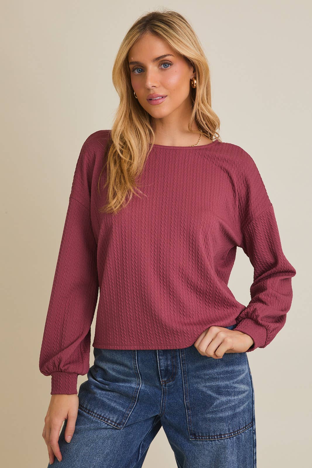 Ruching Long Sleeve