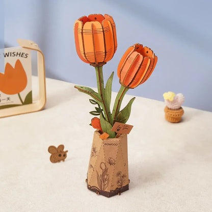 3D Wooden Flower Puzzle