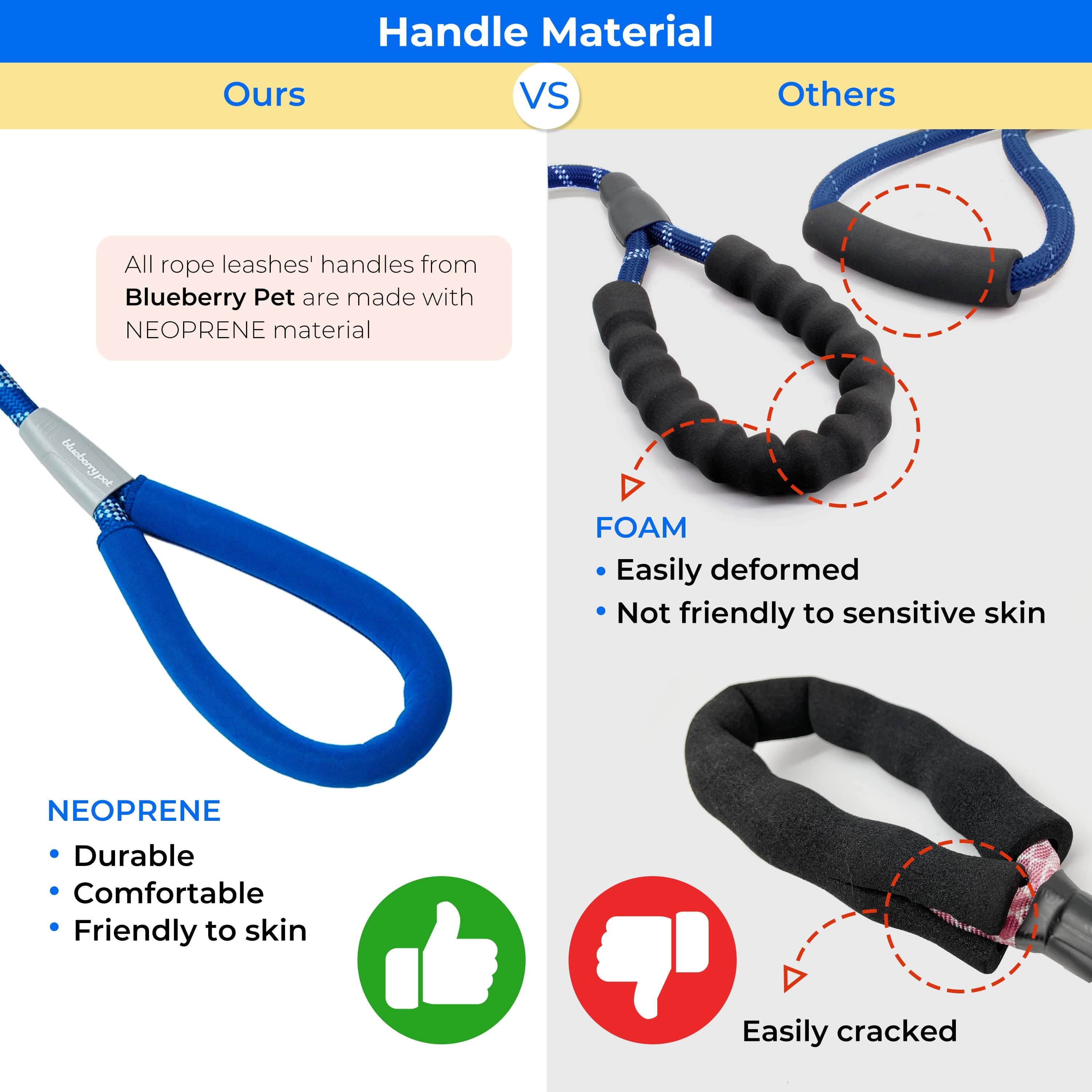 Neoprene Handle Rope Leash