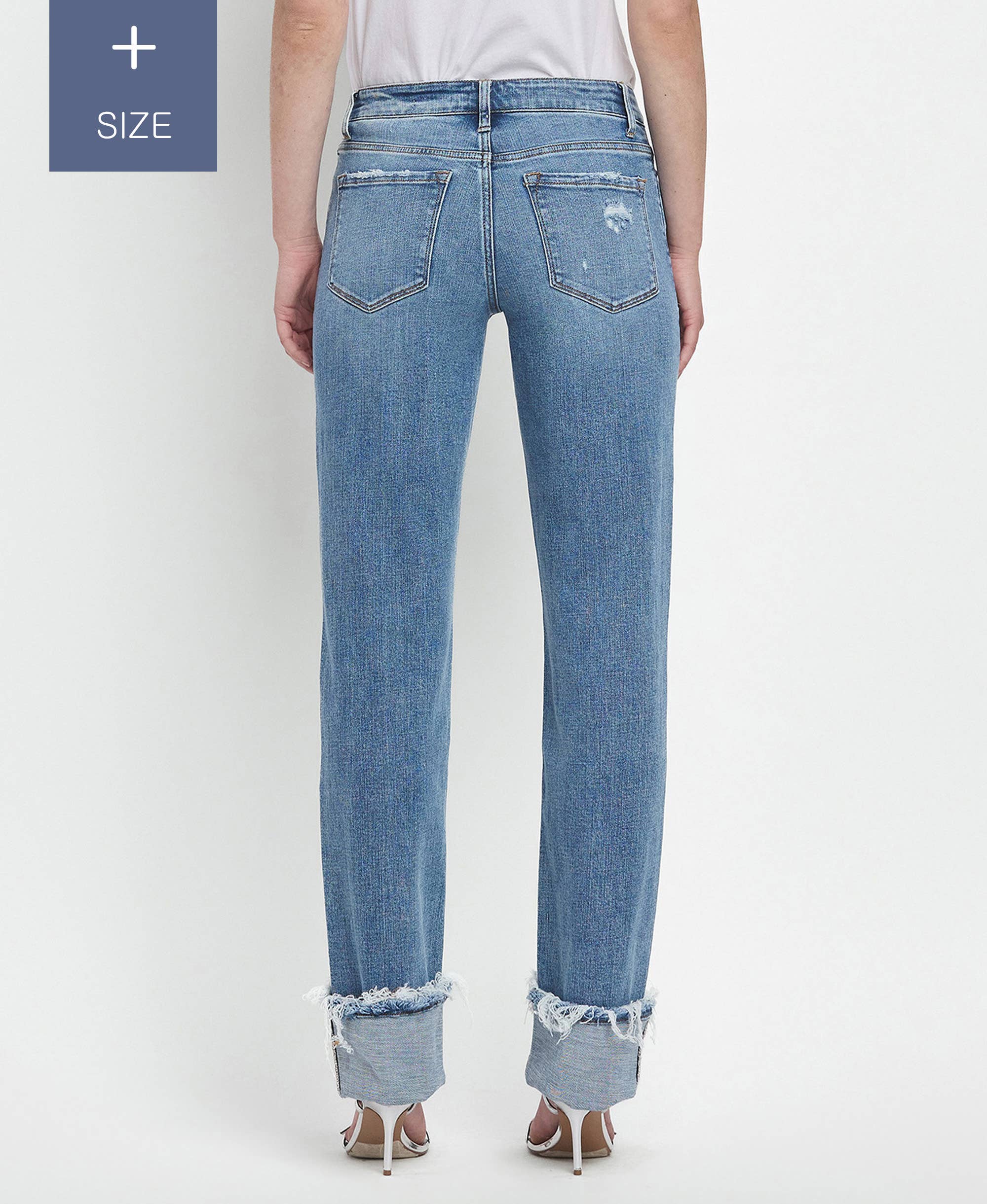 Cindy Tummy Control Straight Jeans (Curvy)