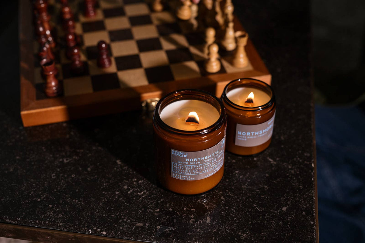 Northshore Birch Wood Wick Coconut-Soy Candle 7oz