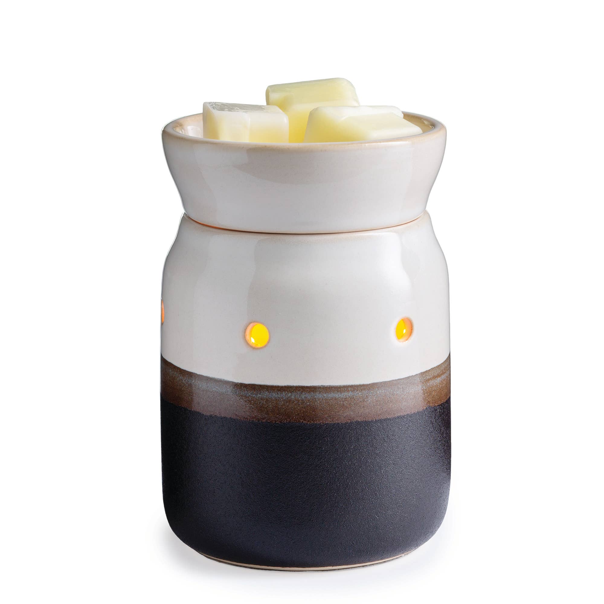 Midsize Illumination Fragrance Warmer- Ivory &amp; Iron