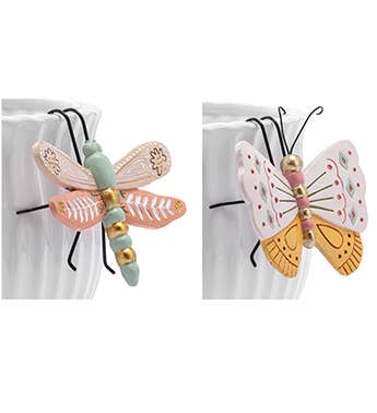 Butterfly &amp; Dragonfly Pot Hangers