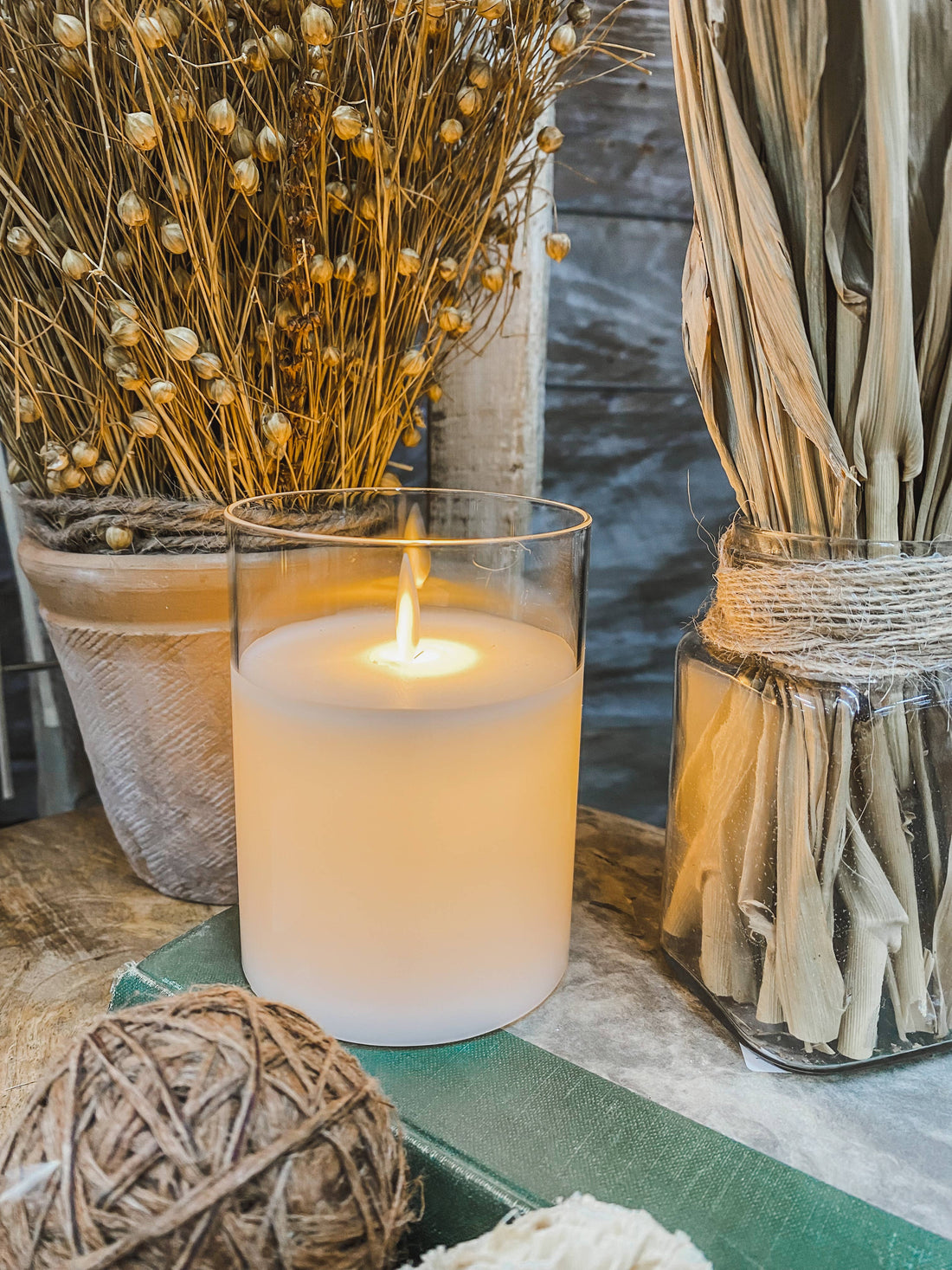 Clear Glass Candle
