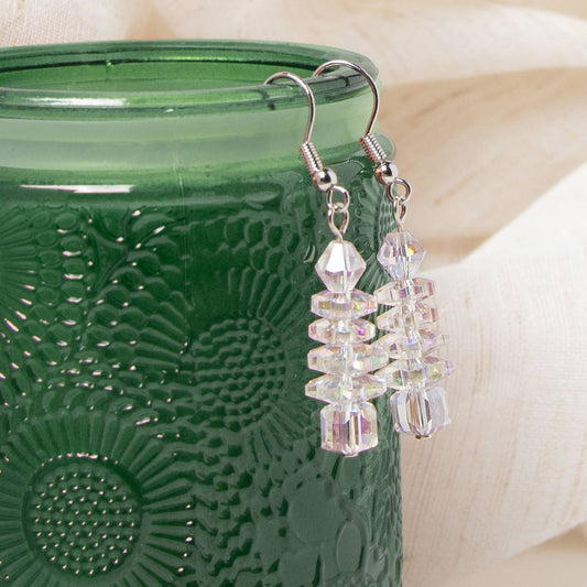 Glass Bead Drop Earrings