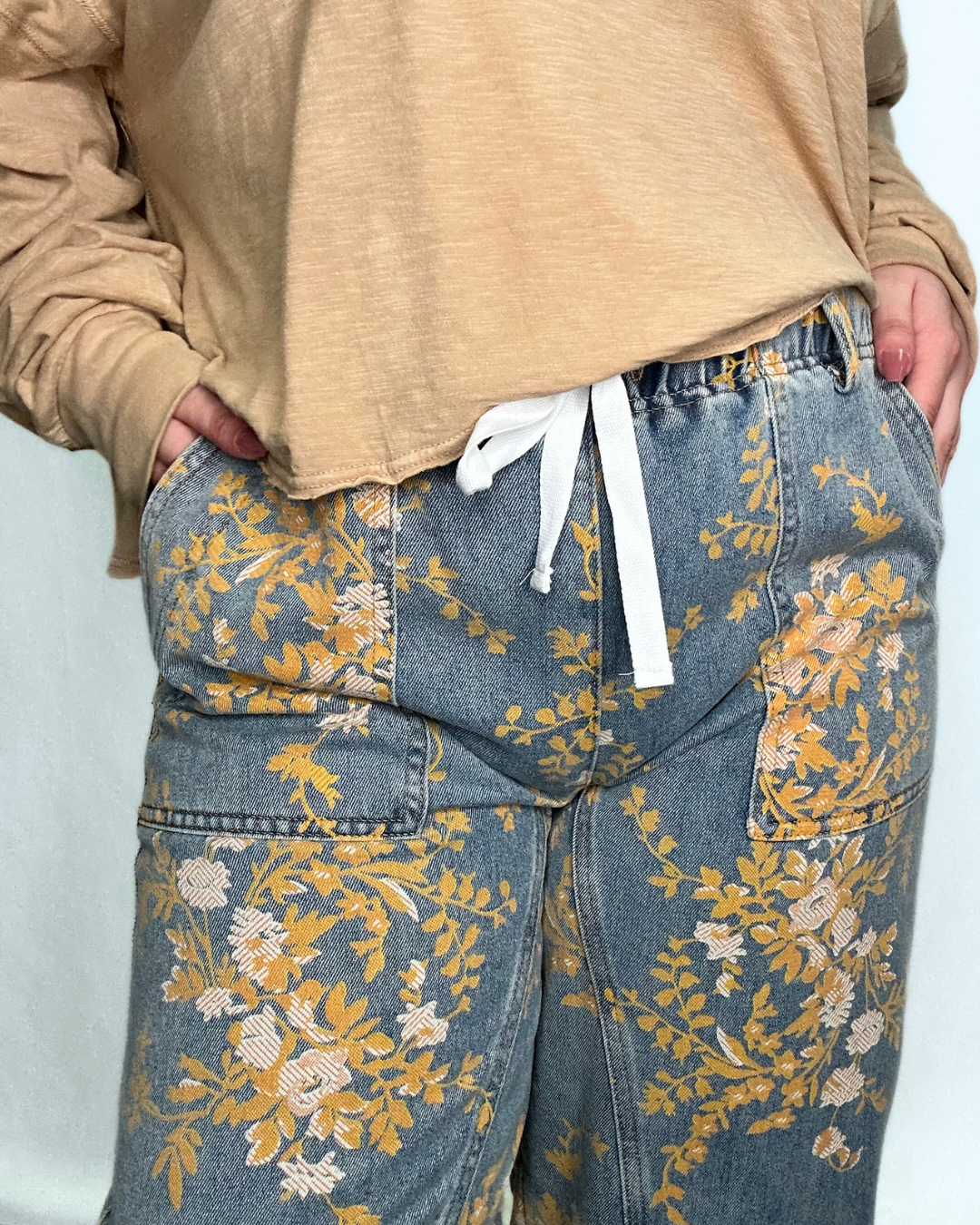 Golden Meadow Denim Pants