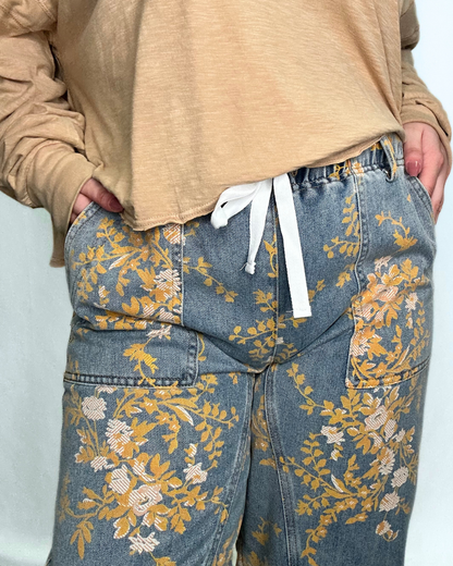 Golden Meadow Denim Pants
