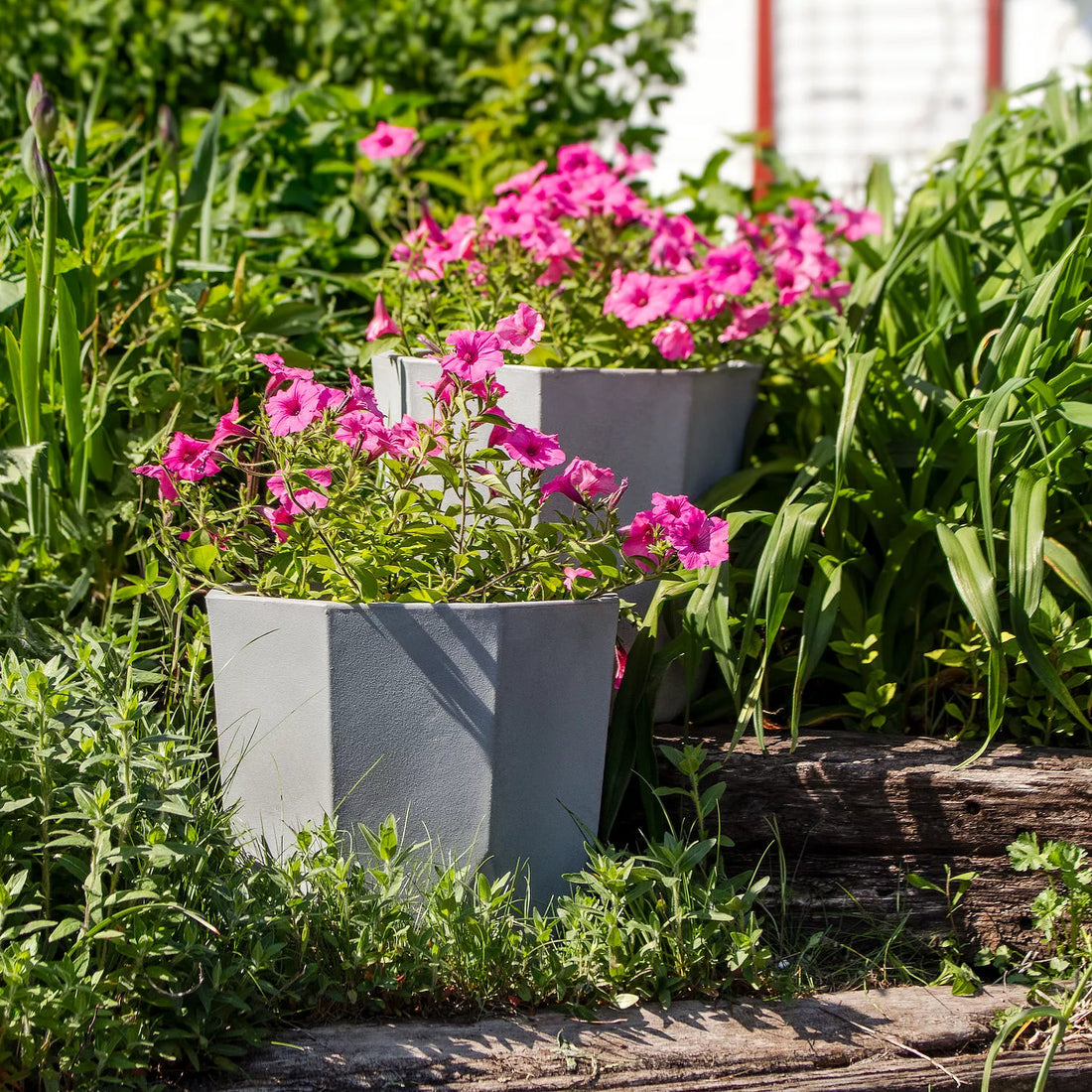 Modern Faceted Outdoor Planter