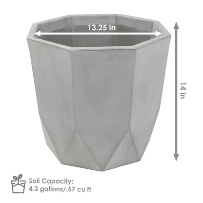 Modern Faceted Outdoor Planter